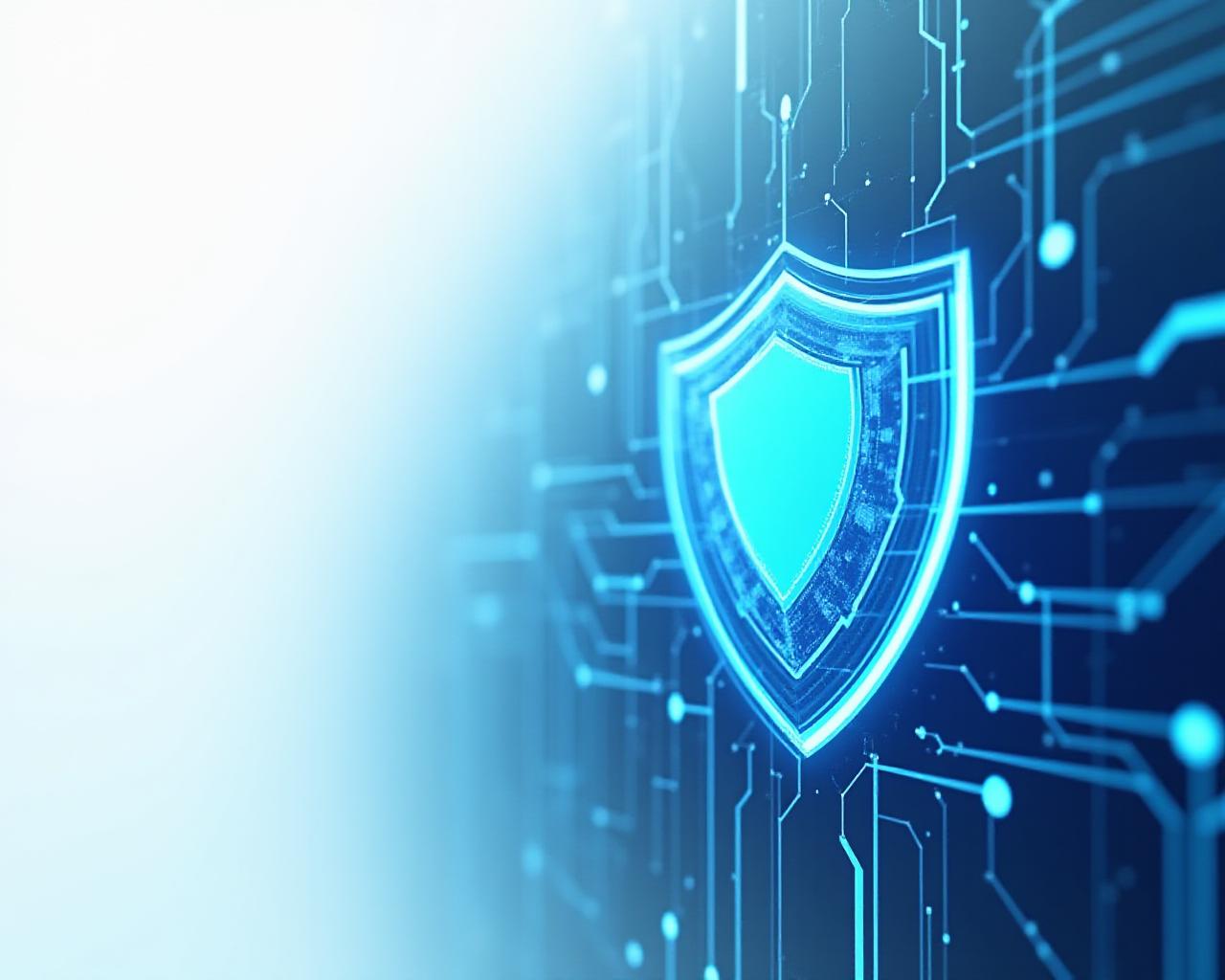 Abstract digital security and data protection concept